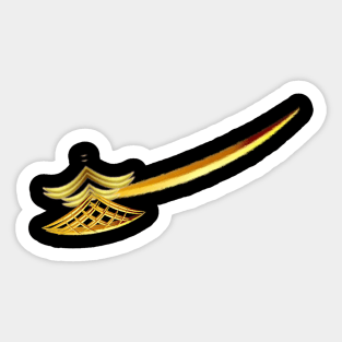 golden weapon. Sticker